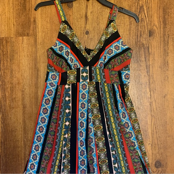 New T Tahari Multi Colored Flowy Maxi Dress - Picture 3 of 16